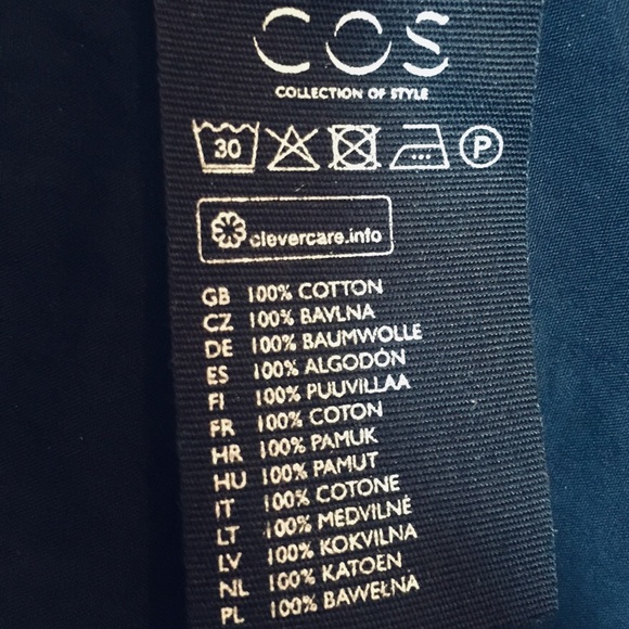 COS Navy Side Tie Midi (32) - Picture 6 of 6